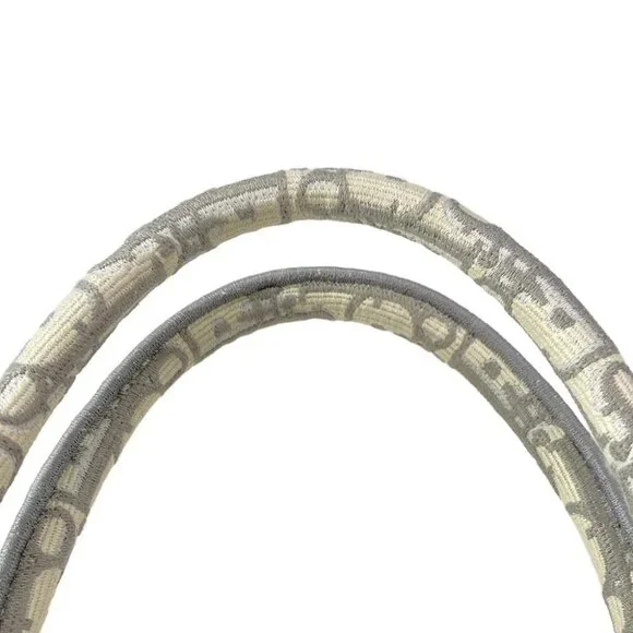 DIOR/ChristianDior Book Tote Bag Medium - White Gray Light gray Jacquard - Picture 8 of 16